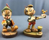 ANRI Disney Pinocchio wood figurines in original boxes