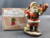 ANRI Father Christmas wood figurine in original box