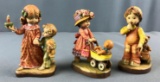 Group of 3 ANRI wood figurines including Little Nanny In Original Boxes