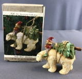 Hallmark Keepsake ornament folk art polar bear adventure in original box