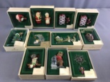 Group of 11 Vintage hallmark Keepsake ornaments in original packaging