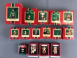 Group of 15 hallmark Keepsake ornaments in original boxes