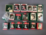 Group of 20 frosty friends hallmark Keepsake ornaments in original packaging