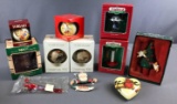 Group of ornaments in original packaging including hallmark and ANRI