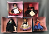 Group of 5 Madame Alexander dolls