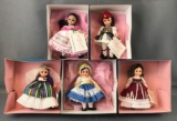 Group of 5 Madame Alexander dolls