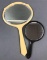 Group of 2 vintage hand mirrors