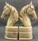 Horse head bookends