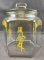 Vintage Planters Mr. Peanut Glass Store Counter Display Jar with Lid