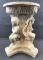 3 Cherubs ceramic plant stand