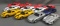 Group of 12 1:36 scale die-cast model cars
