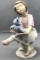 Lladro Girl with Teddy Bear porcelain figurine
