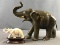 Group of 2 elephant figurines