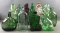 Group of 11 vintage uniquely shaped collectible glass bottles