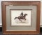 Framed and matted Frederic Remington print