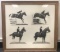 Framed John Metcalfe equestrian/dressage 4 photo print