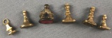 Group of 6 vintage Signet pendants