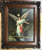 Ornate framed print, Angel guide