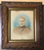 Ornate Framed Portrait, Woman