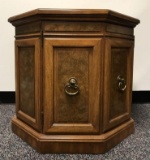 Octagonal Side Table Cabinet