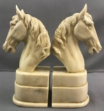 Horse head bookends