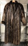 Womans Beaver Fur Coat