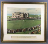 Framed print of British Amateur golf championship 1930