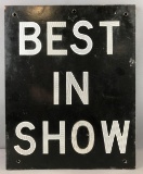 Best in Show double sided sign