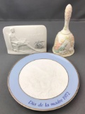 Group of 3 Lladro and Lefton porcelain pieces