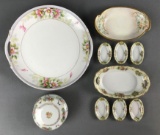 Group of 10 hand painted Nippon porcelain pieces