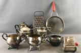 Group of nine vintage metal kitchen kneads