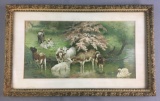 Vintage Cow Print