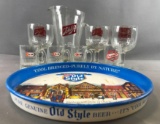 Group of nine beer advertising pieces and more