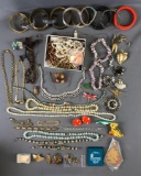 Large group of 40+ pieces vintage jewelry