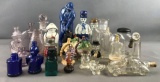 Group of 25+ uniquely shaped collectible bottles and vases