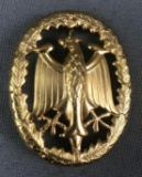 Vintage gold tone German/Austrian Hat Badge