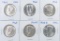 Group of (6) Kennedy Silver Half Dollars.