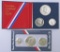 Group of (2) 1976 3-Coin 40% Silver Bicentennial Uncirculated & Proof Sets.