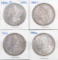 Group of (4) Morgan Silver Dollars.