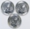 Group of (3) 2015 Canada $2 3/4 Ounce .9999 Fine Silver - Silver Grey Wolf..