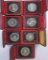Group of (7) Canada Dollar Commemorative .500 Fine Silver.