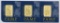 Group of (3) PAMP Suisse One Gram 999.9 Fine Gold Ingot / Bar.