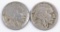 Group of (2) Buffalo Nickels.