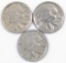 Group of (3) Buffalo Nickels.