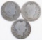 Group of (3) Barber Silver Quarters.