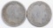 Group of (2) Barber Silver Quarters.