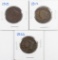 Group of (3) Coronet Large Cents.