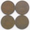 Group of (4) Two Cent Pieces.