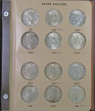 Complete Set of (24) Peace Silver Dollars 1921-1935 S in Dansco Album 7175.