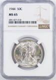 1944 P Walking Liberty Silver Half Dollar (NGC) MS65.